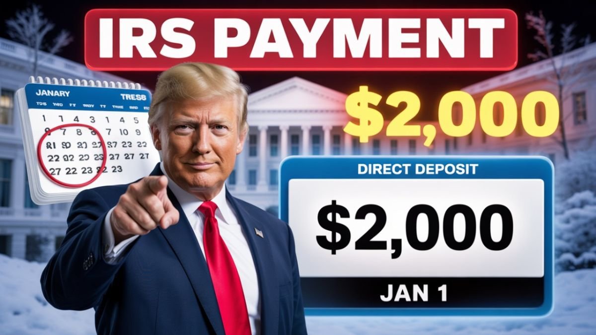 IRS Confirms $2,000 Direct Deposit for All — Payment will be started from 1st January